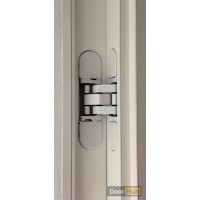 White Concealed 3D Hinge for Invisible & Frameless Doors